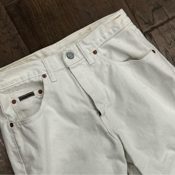 Calvin Klein 100% Cotton White Jeans - Picture 2 of 12